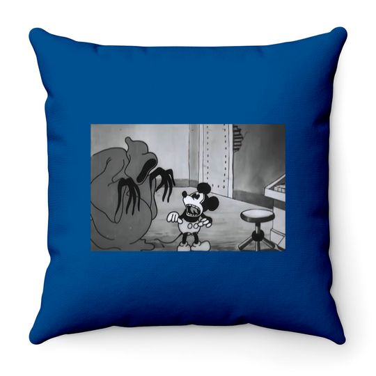 Mickey Mouse The Haunted House 1929 Throw Pillow, Silly Symphony Throw Pillows, Disney Disneyland Fall Trip, Disney Halloween Gift, Magic Kingdom