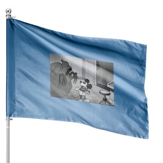Mickey Mouse The Haunted House 1929 House Flag, Silly Symphony House Flags, Disney Disneyland Fall Trip, Disney Halloween Gift, Magic Kingdom