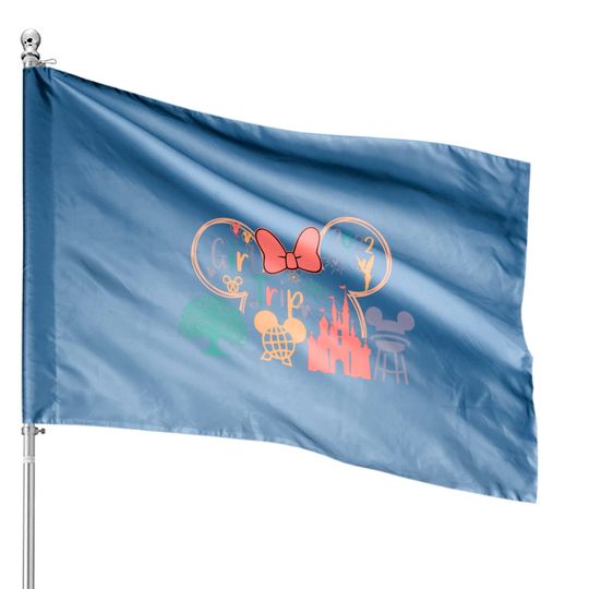 Disney Girls Trip 2022 House Flag, Retro Disney Trip House Flags