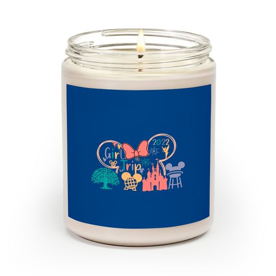 Disney Girls Trip 2022 Scented candle, Retro Disney Trip Scented Candles