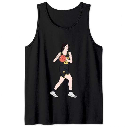 CC with the ball - Caitlin Clark - Tank Tops