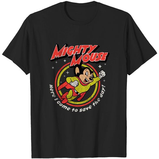 Discover Mighty Mouse Worn - Mighty Mouse - T-Shirt