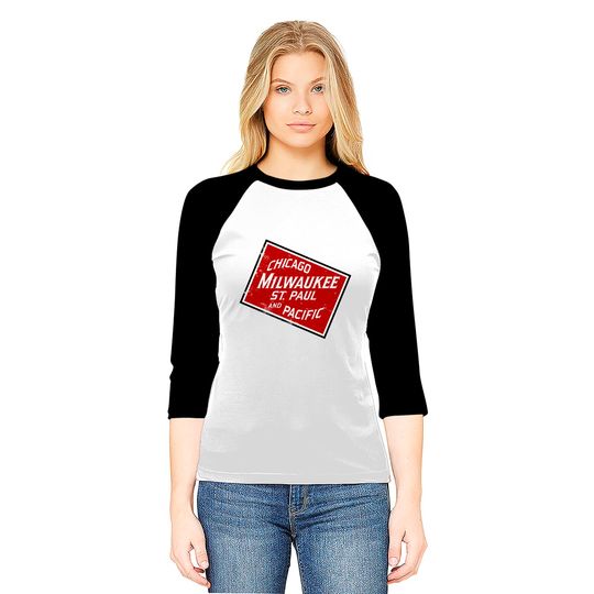 The Milwaukee Road system - Railroad - Baseball Tees