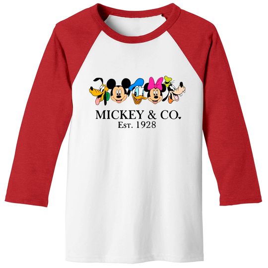 Discover Mickey & Co Baseball Tees, Retro Disney Baseball Tees, Vintage Disney Baseball Tees