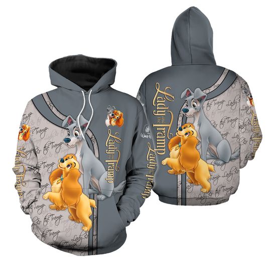 Lady And The Tramp Dogs | Disney 3D Hoodie