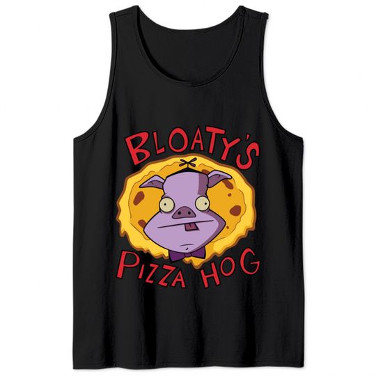Invader Zim Bloaty'S Pizza Hog Tank Tops