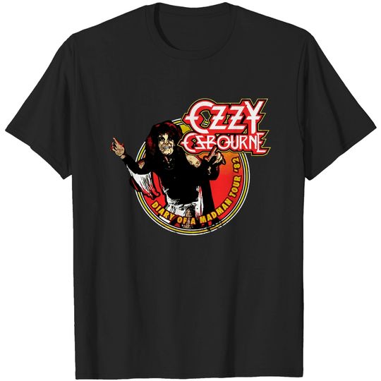 Ozzy Osbourne Unisex Tee: Diary of a Mad Man Tour 1982