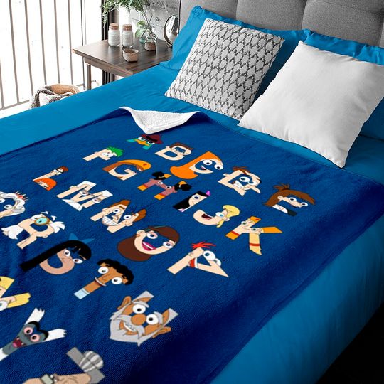 Phineas and Ferb - Alphabet - Baby Blankets