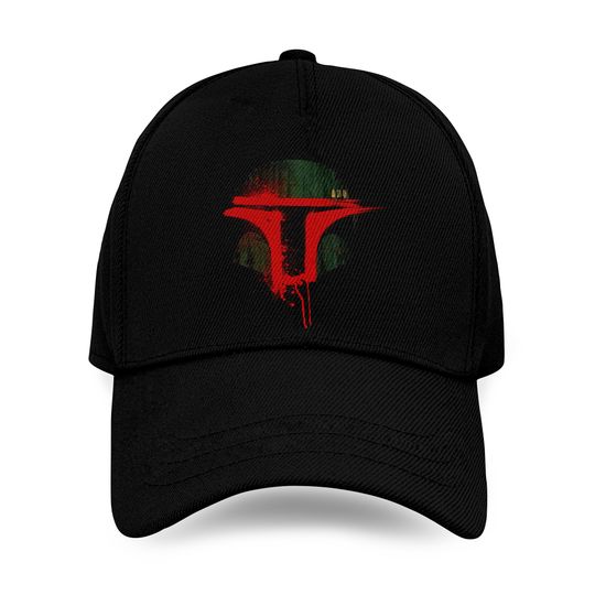 New Boba Fett Grunge Starwars Inspired Design Printed Black Baseball Cap