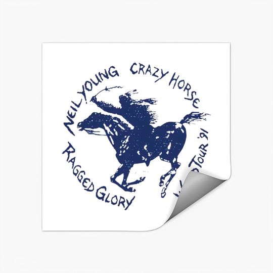 Neil Young Crazy Horse World Tour 91 Music Country Rock Fashion Stickers