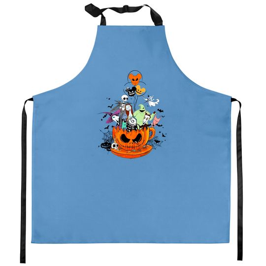 Nightmare Before Christmas Kitchen Aprons, Disney Halloween Kitchen Aprons