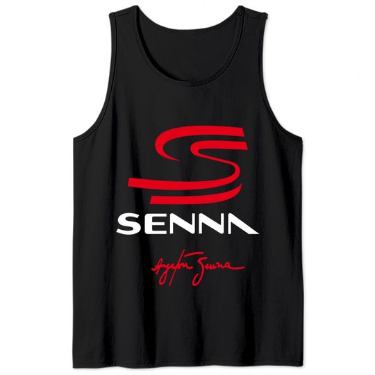 Ayrton Senna Logo Tank Tops