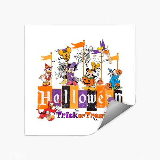 Discover Vintage Disney Halloween Stickers