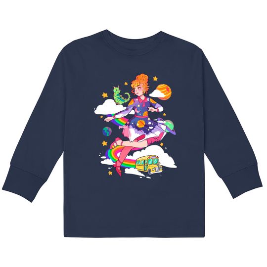 Discover Magical Ms Frizzle - Magic School Bus - Kids Long Sleeve T-Shirts