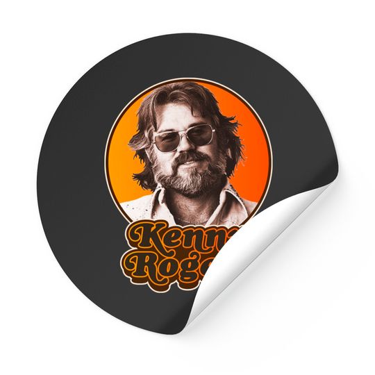 Retro Kenny Rogers Tribute - Kenny Rogers - Stickers