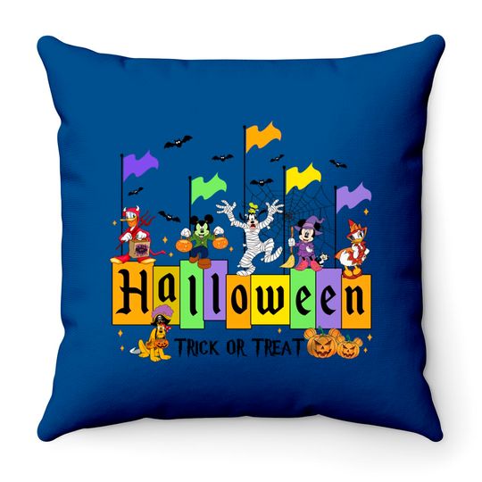 Disneyland Halloween Mickey Mouse Throw Pillows