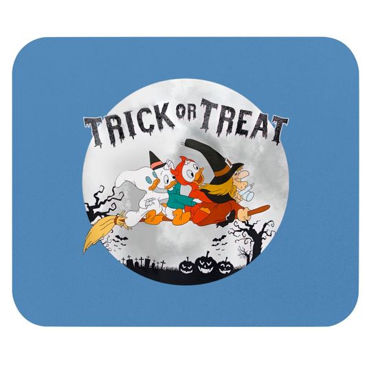 Disney Halloween Ducktales Witch Huey Dewey and Louie Trick Or Treat Hallowen Matching Mouse Pads
