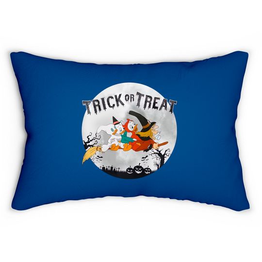 Disney Halloween Ducktales Witch Huey Dewey and Louie Trick Or Treat Hallowen Matching Lumbar Pillows