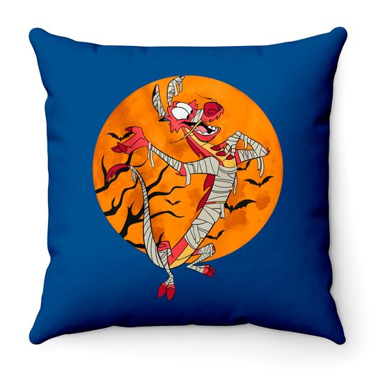 Disney Mulan Mushu Dragon Funny Mummy Mushu Throw Pillows