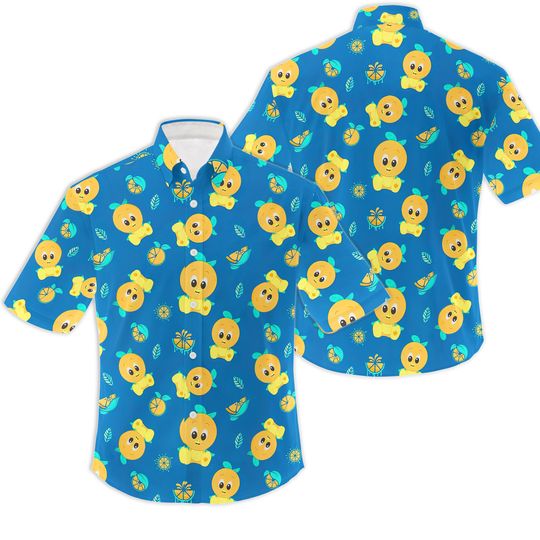 Discover Orange Bird Disney Parks Inspired Hawaiin Shirt