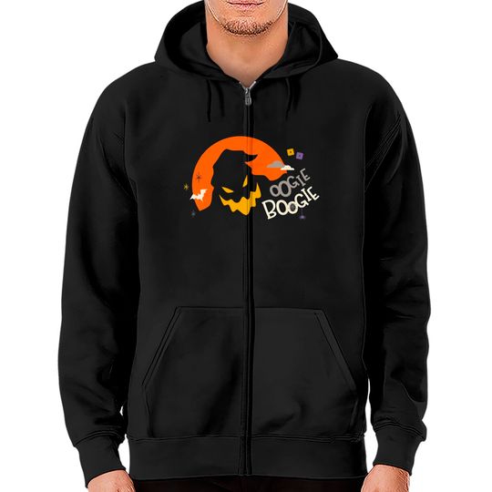 Oogie Boogie Disney Halloween Nightmare Before Christmas Horror Movie Unisex Gift Zip Hoodies