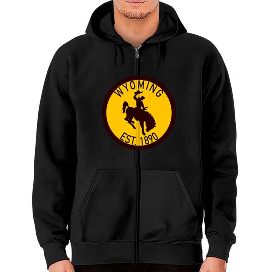 Wyoming Established 1890 - Wyoming Cowboys - Zip Hoodies