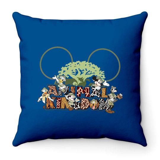 Disney Animal Kingdom Throw Pillow, Mickey And Friends Animal Kingdom Throw Pillows
