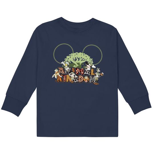 Disney Animal Kingdom Shirt, Mickey And Friends Animal Kingdom Kids Long Sleeve T-Shirts