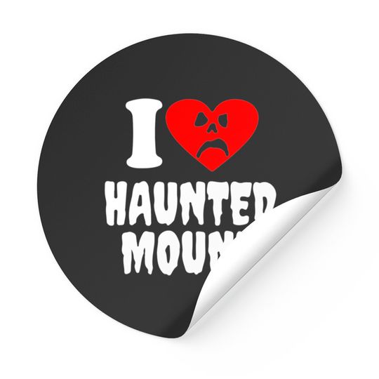I Love Haunted Mound Stickers