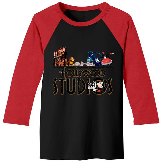 Hollywood Studios Baseball Tees, Disney Hollywood Baseball Tees, Disney Universal Studios Baseball Tees