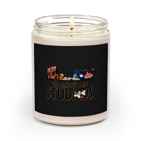 Hollywood Studios Scented Candles, Disney Hollywood Scented Candles, Disney Universal Studios Scented Candles