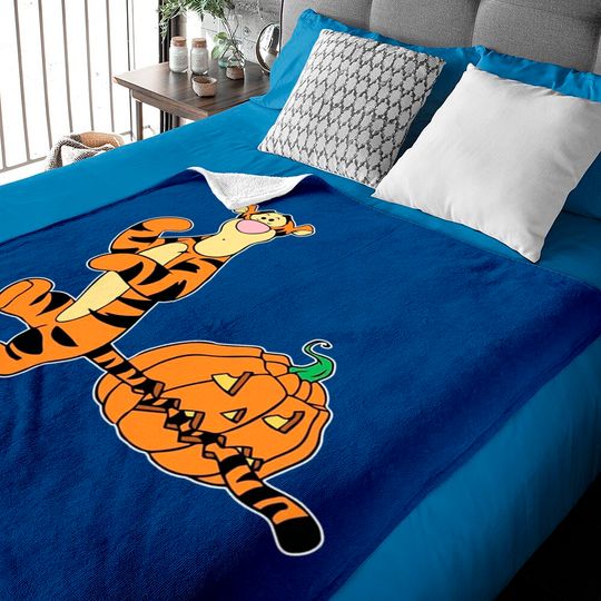 Tigger Halloween Baby Blanket, Winnie the Pooh Baby Blanket, Disney Characters, Tigger Baby Blankets