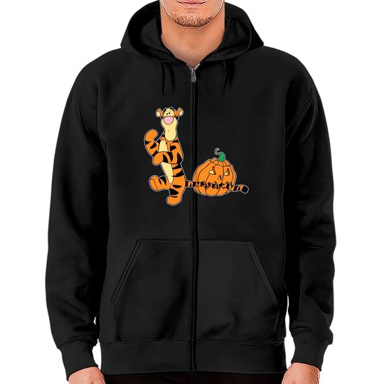 Tigger Halloween Shirt, Winnie the Pooh Shirt, Disney Characters, Tigger Zip Hoodies