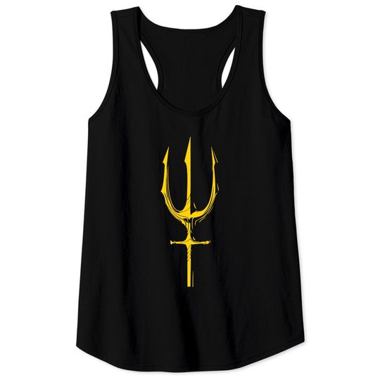 Aquaman Trident - Yellow - Aquaman Movie - Tank Tops