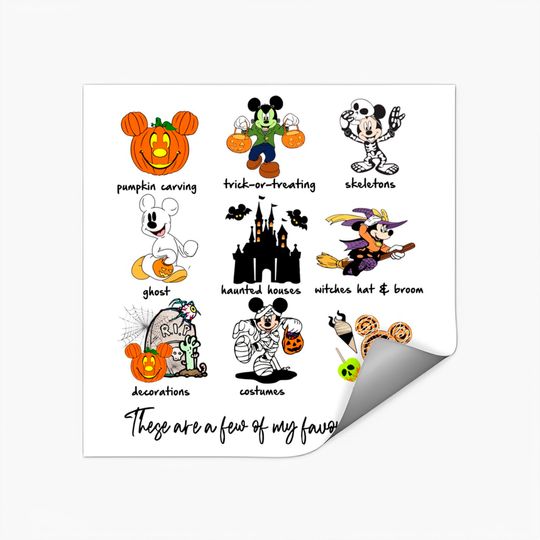 Disney Halloween Stickers, Disney Halloween Favorite Things Stickers