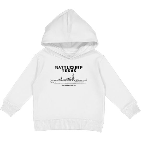 Discover Battleship Texas - USS Texas BB35 Kids Pullover Hoodies