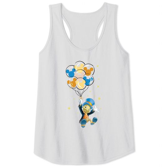 Jiminy Cricket Tank Tops, Cricket Talking, Disney Cricket Tank Tops, Mickey Balloon Tank Tops