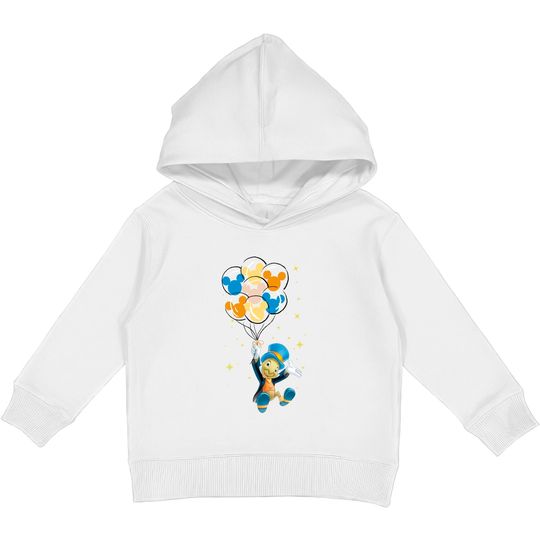 Jiminy Cricket Kids Pullover Hoodies, Cricket Talking, Disney Cricket Kids Pullover Hoodies, Mickey Balloon Kids Pullover Hoodies