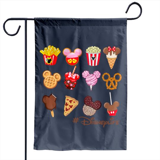 Disney Life Garden Flag, Disney Snacks Garden Flag, Disney Family Vacation Garden Flag, Funny Disney Trip Garden Flags, Disney Group Garden Flags, Disney World Garden Flag