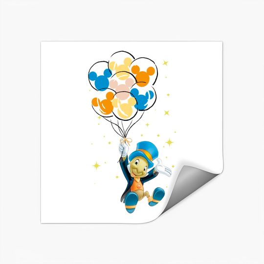 Jiminy Cricket Stickers, Cricket Talking, Disney Cricket Stickers, Mickey Balloon Stickers
