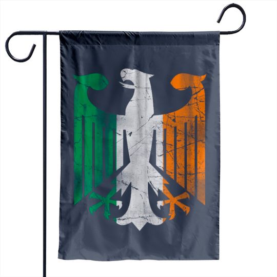Irish German Eagle Garden Flags