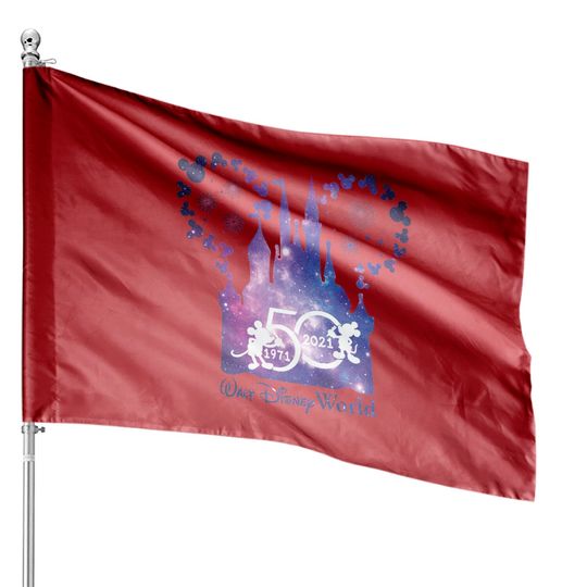 Disney 50th Anniversary Celebrate House Flags