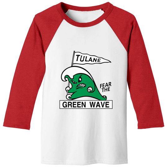 Discover Retro Tulane Fear The Green Wave - Tulane - Baseball Tees