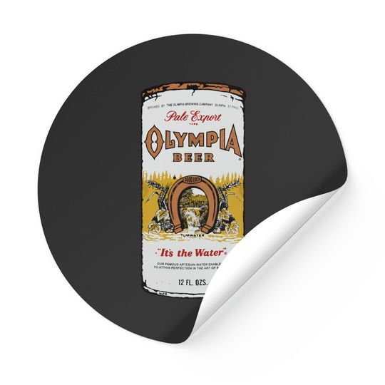 olympia beer as worn by kurt cobain - Kurt Cobain - Stickers