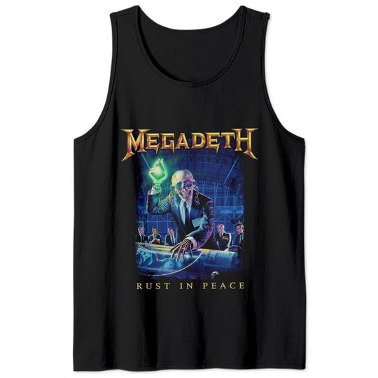 Megadeth Rust In Peace Tracklist Tank Tops
