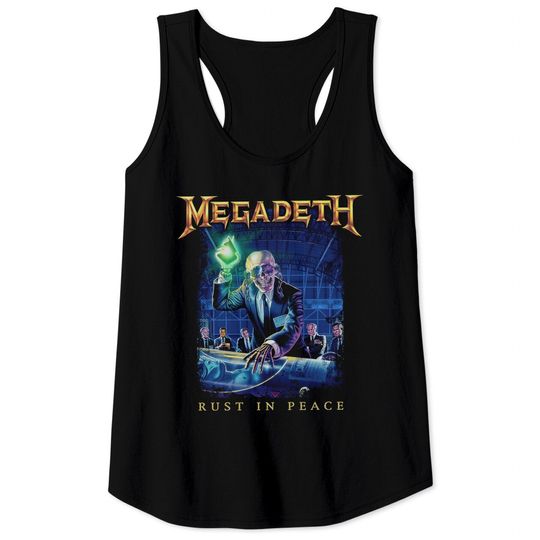 Megadeth Rust In Peace Tracklist Tank Tops