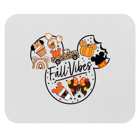 Cute Fall Disney Mickey Mouse Pads, Fall Vibes Mouse Pads, Fall Disney Vacation, Disney Halloween, Disney Fall Mouse Pads,Matching Family Mouse Pads,Disney Gift