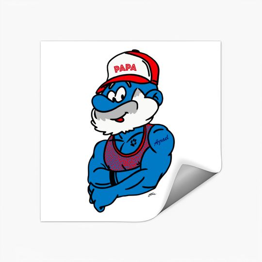 Papa - Smurf - Stickers