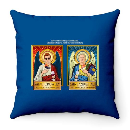 Good Omens - No Sides - Throw Pillows