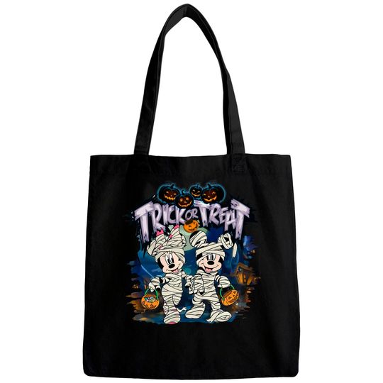 Disney Mummy Mickey Mouse and Minnie Mouse Halloween Couple Bags